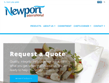 Tablet Screenshot of newportintl.com